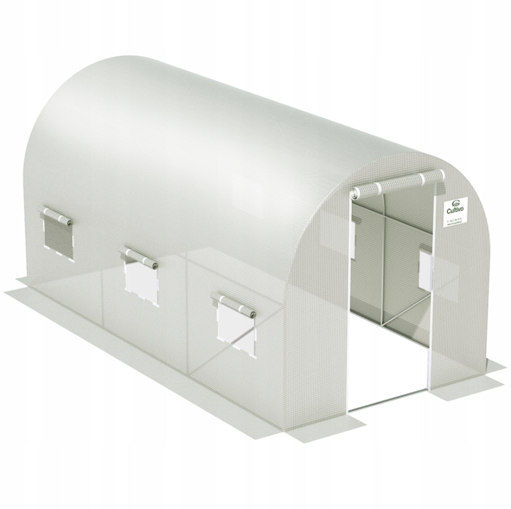 Gewölbtes Gewächshaus 2 x 4 (8m2) 