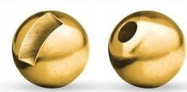 Tungsten Slotted Fly Fishing Bead - 4.0mm - Gold