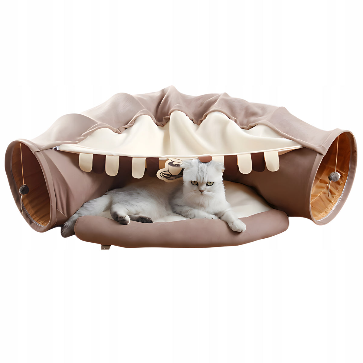 Tunnel For Cat Toy With Ball Rubbing 2in1 Booth 126cm J35