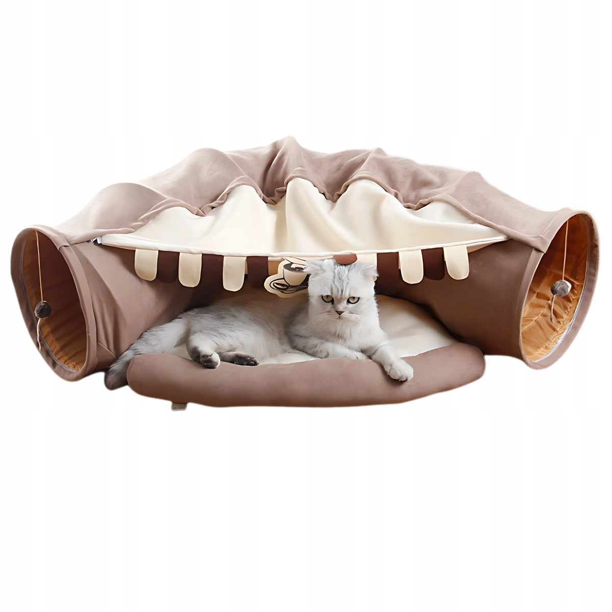Tunnel Toy with Ball for Cat Bed House Folding Interactive J35