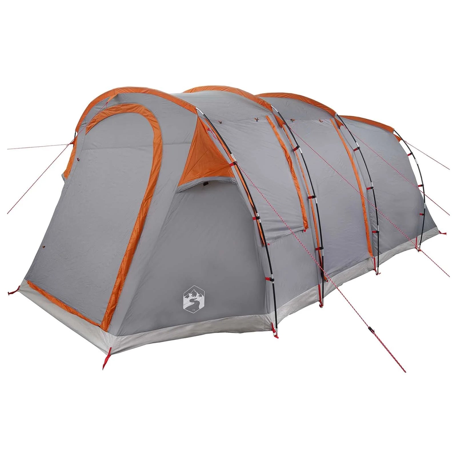 Tunnel tent Grey and orange 505 x 330 x 204 cm Brand VidaXL