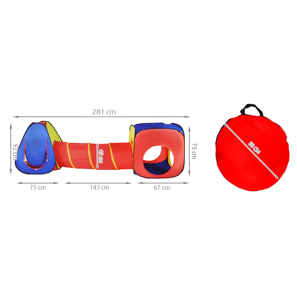 Tunnel tent Kruzzel multicolor 3in1 cover 23871 tipi+tunnel+house Packaging status original