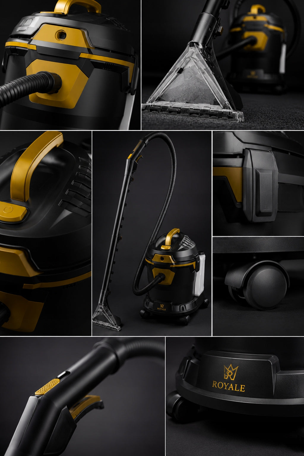 Turbo Pressure Washing Vacuum Cleaner Royale 5000 for Carpet Upholstery Dry m Dust container volume 20 l