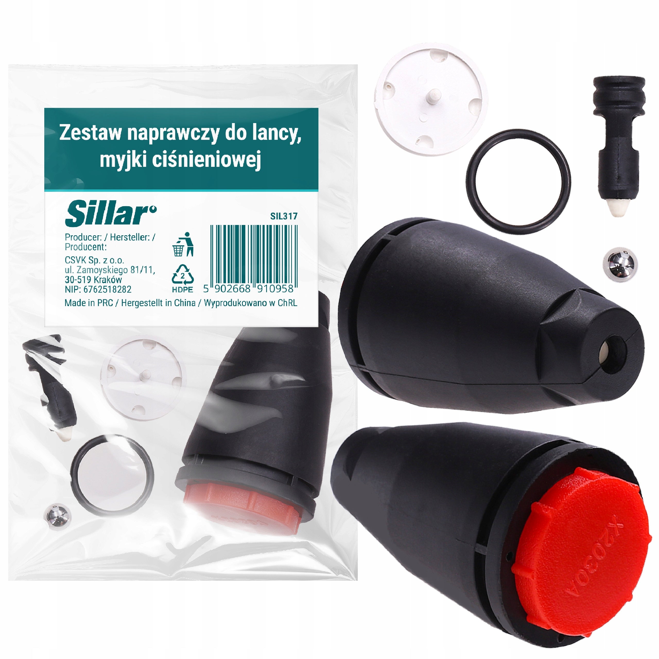 Turbo nozzle repair kit for lance Sillar for Karcher K2 K3 K4 K5