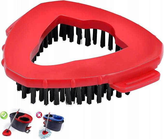 Turbo rotary mop cover cleaning brush cartridge with bristles