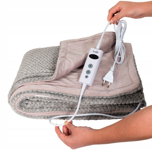 Turejo Electric blanket 180x130 cm heated blanket grey warm remote control