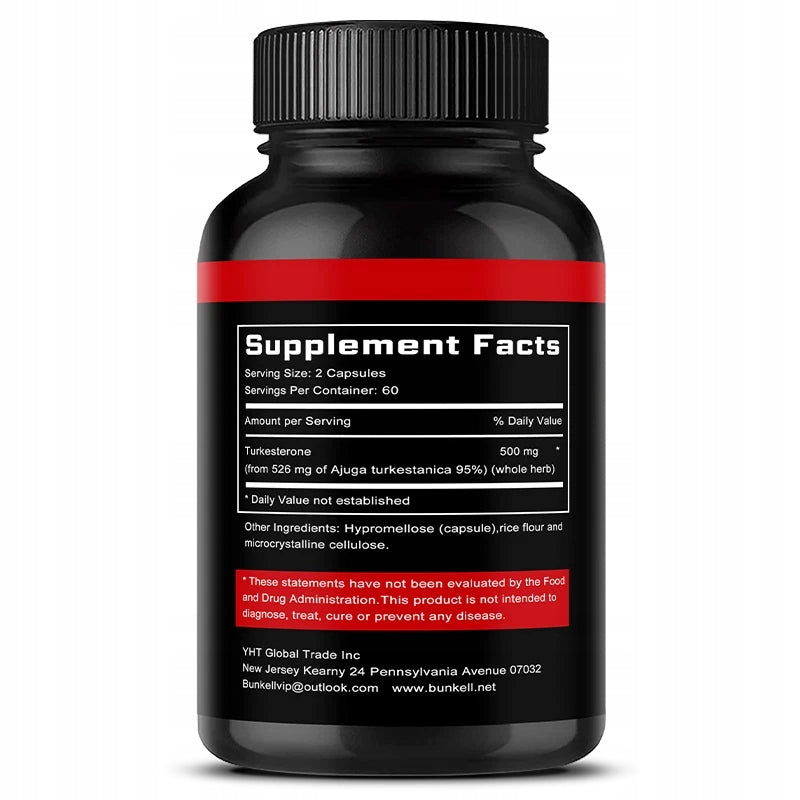 Turkesterone maintains muscle endurance, health, increases muscle mass Packaging status original