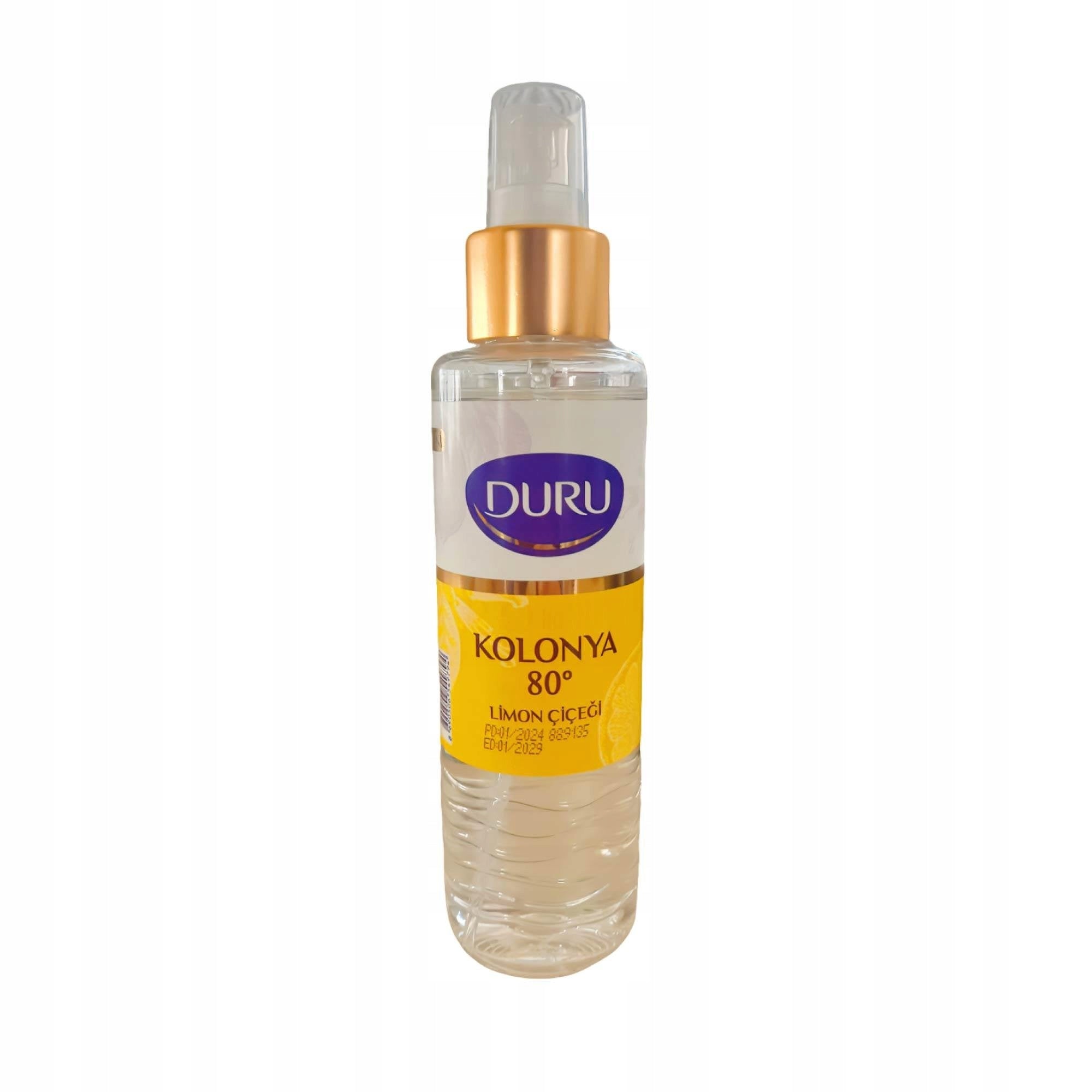 Turkish LEMON COLOGNE Duru 150ml SPRAY Colony For Hands REFRESHES Packaging status original