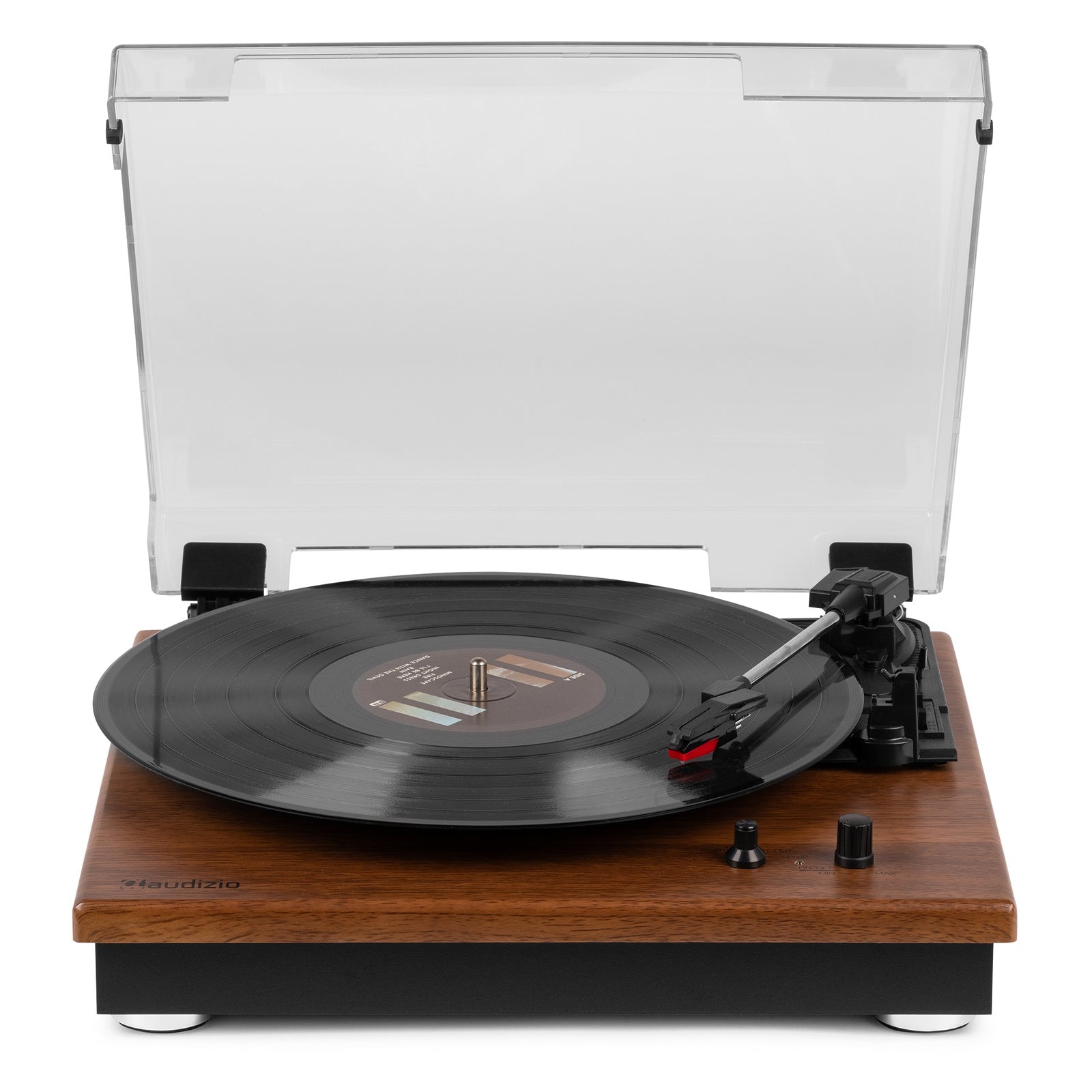 Turntable Audizio with BT input/output light wood Batteries included no