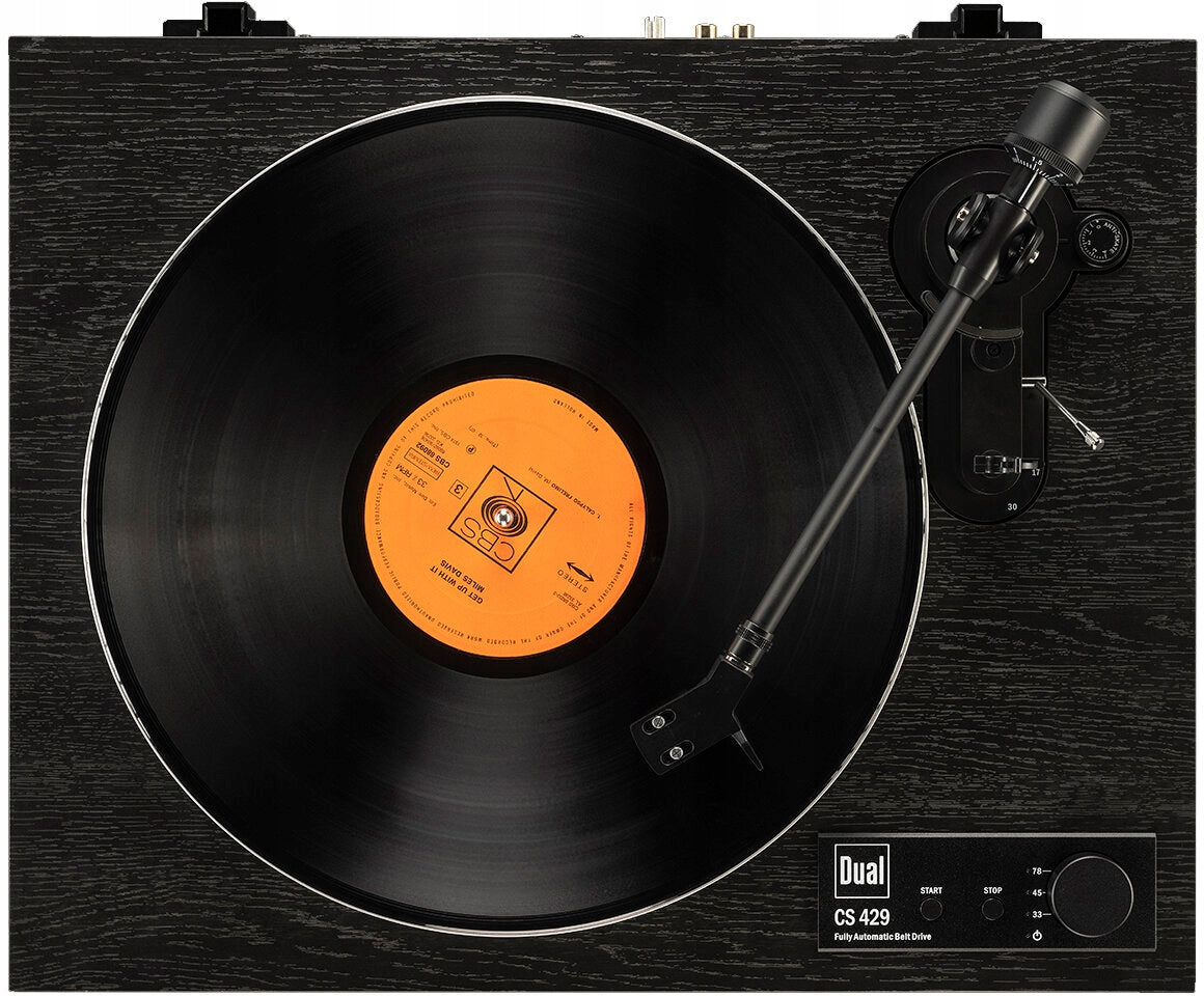 Turntable DUAL CS 429 Black, Rotation speed 33,45,78 rpm. Drive belt
