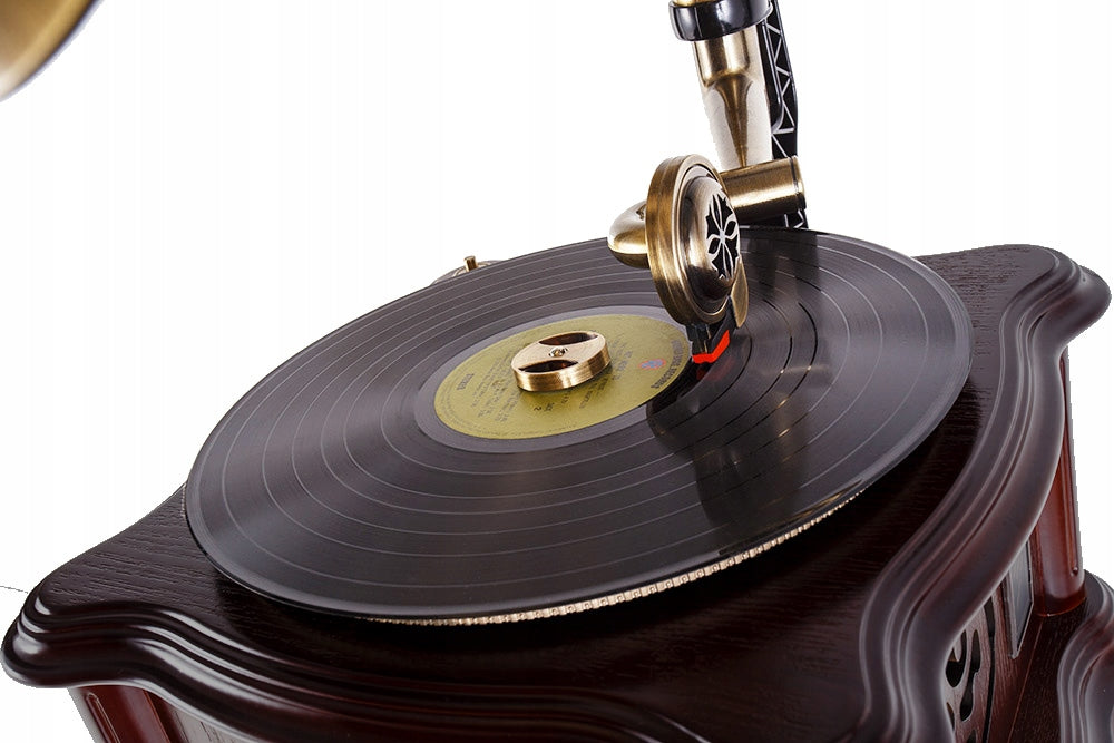 Turntable Retro with tube controlled by remote control multifunctional device Packaging status original