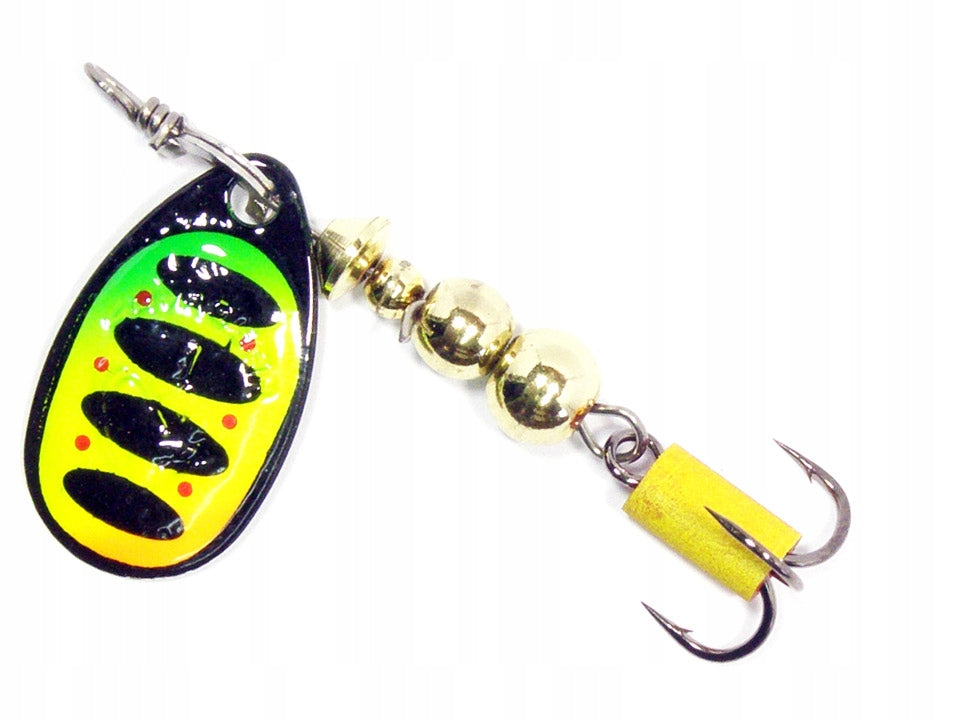 Turntable Savage Gear Rotex color Firetiger size 3 - 8 gr for pike