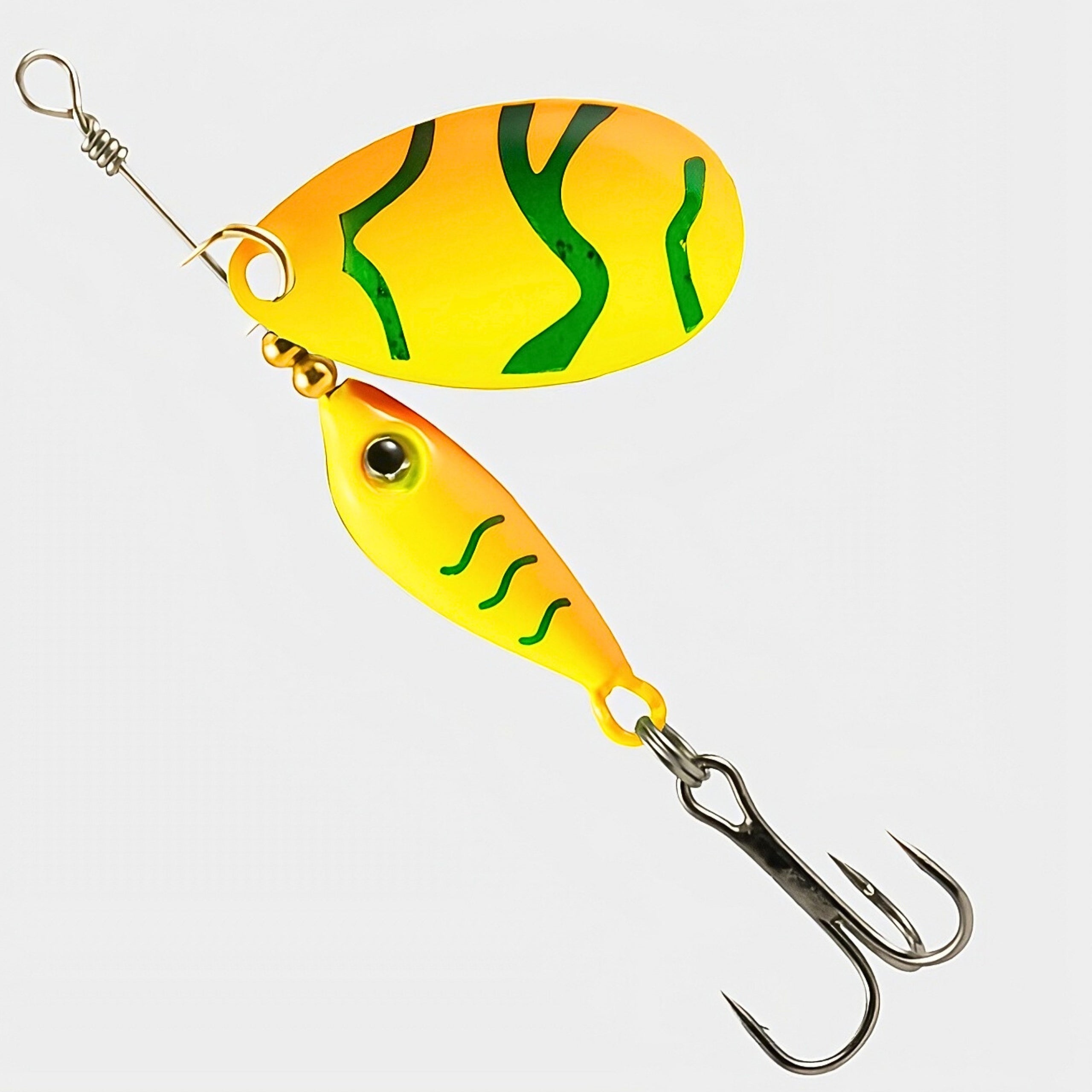 Turntable Spinners for Perch Trout 9g Set of 5pcs UV Spinning Lures Brand ETUSO