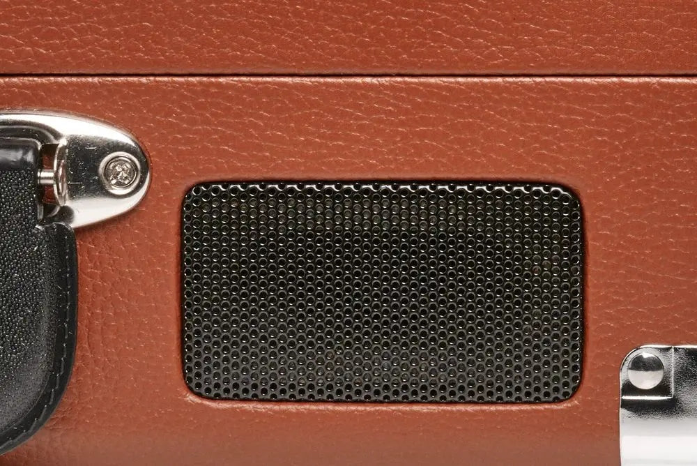 Turntable with built-in speakers Denver VPL-120 brown Case Suitcase EAN (GTIN) 5706751027680