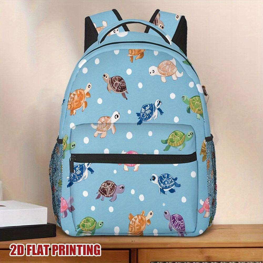 Turtle Print Harmony Backpack for Daily Travel