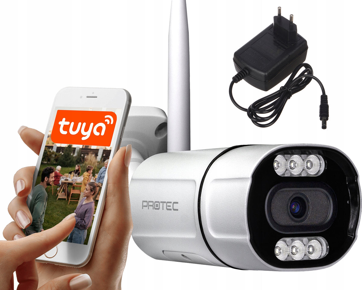 Tuya 4mpx IP Wireless Outdoor Wifi Camera For 2,4Ghz Surveillance