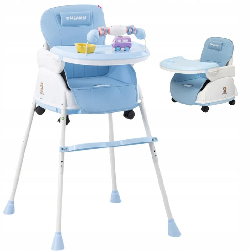 Twinky 2-in-1 Feeding and Walker Chair Set, Blue
