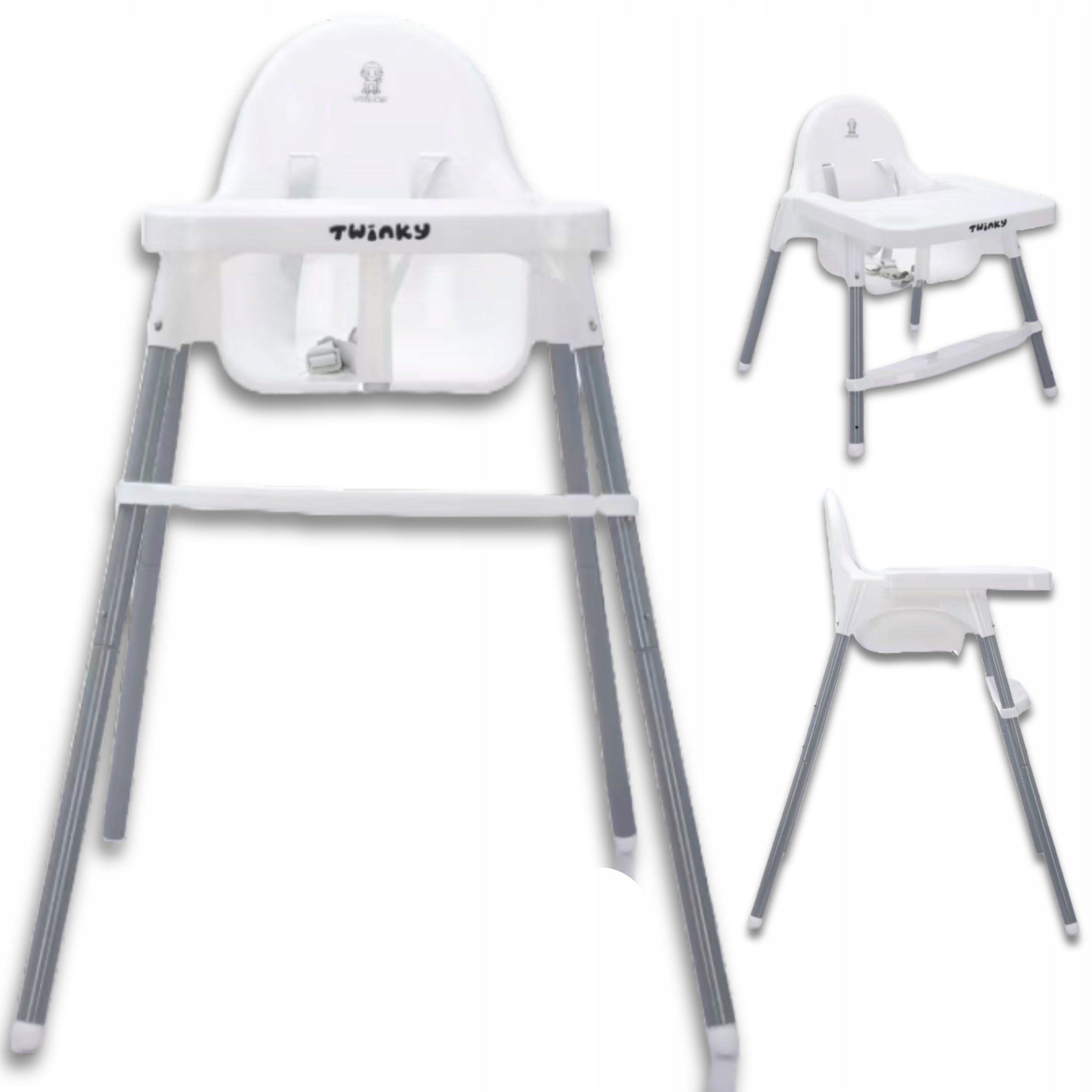 Twinky Baby ECO Feeding Chair with Tilt Function, White