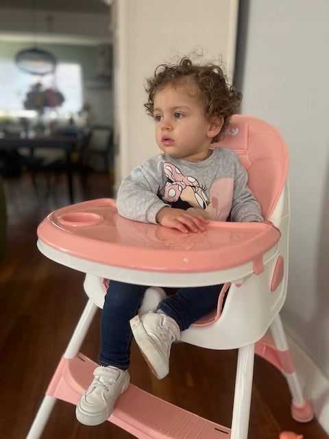 Twinky Baby MAXI 2-in-1 Feeding Chair - Adjustable - Pink Packaging status original