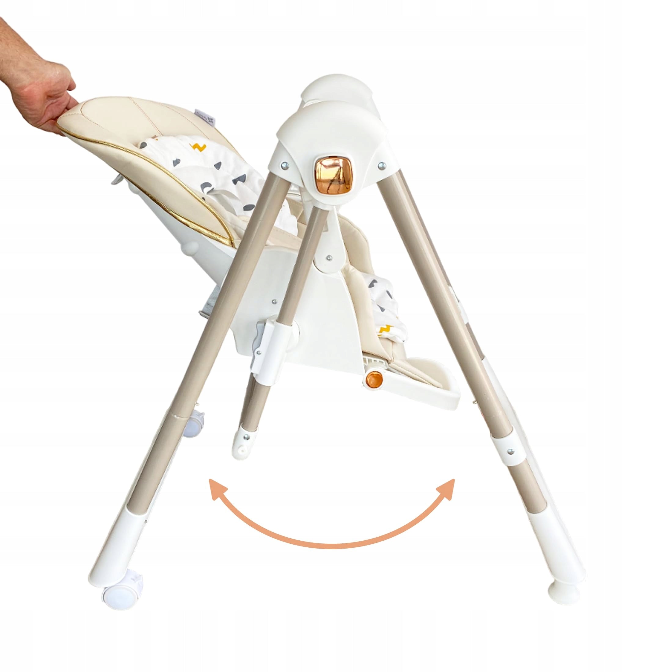 Twinly 3-in-1 Infant Highchair Movity: Sun Lounger, Swing - Grey Packaging status original
