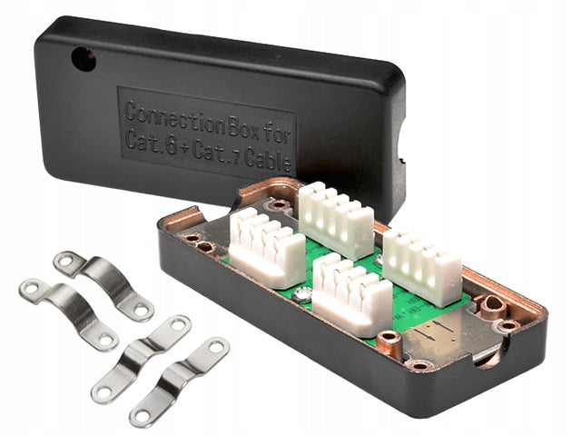 Twisted pair connector cat.7 FTP shielded Connection Box LSA LogiLink Packaging status original