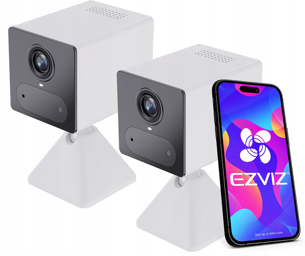 Two Cameras For SIM Card Internal EZVIZ CB2 4G White Microphone Speaker