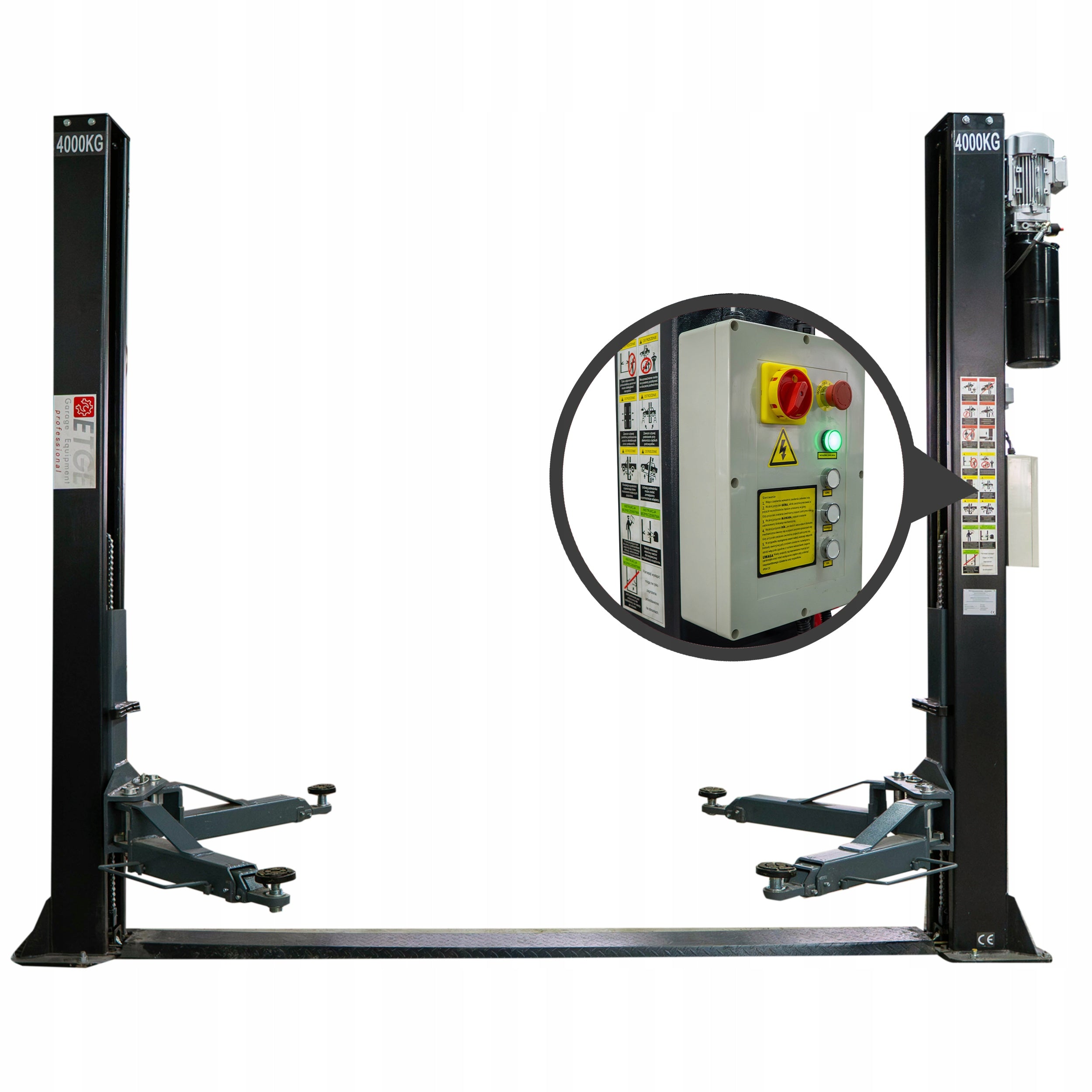 Two Column Automatic Car Lift ETGE SAE-40 4T 4000kg 400V Brand Euro Trade
