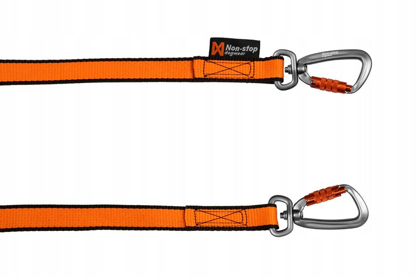 Two Dog Leash Non Stop Dogwear Bungee leash double, 2,8M Manufacturer code 16400