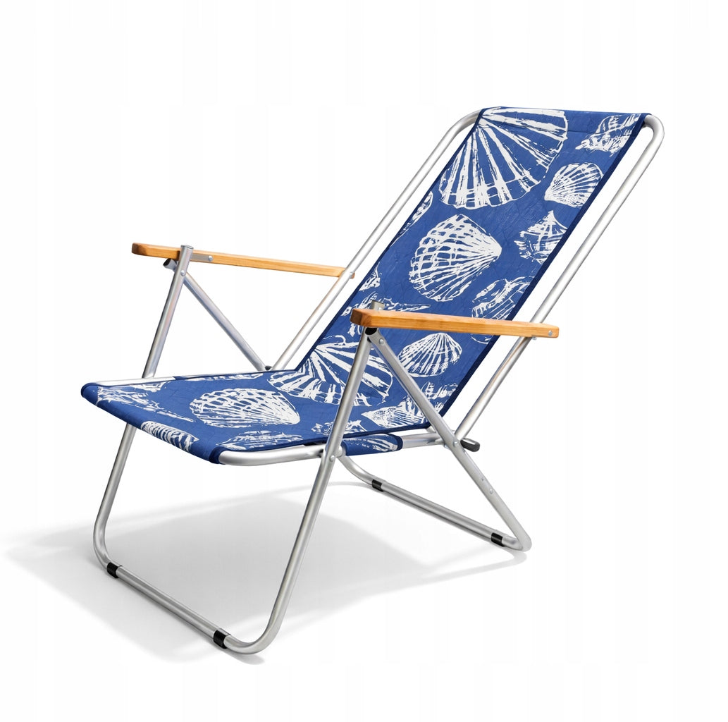 Two Position Beach Lounger / Folding Chair, Shells, max 120 Kg Brand E-Sezon