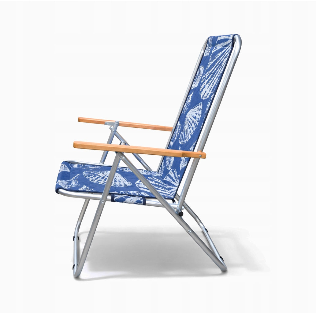 Two Position Beach Lounger / Folding Chair, Shells, max 120 Kg Color other