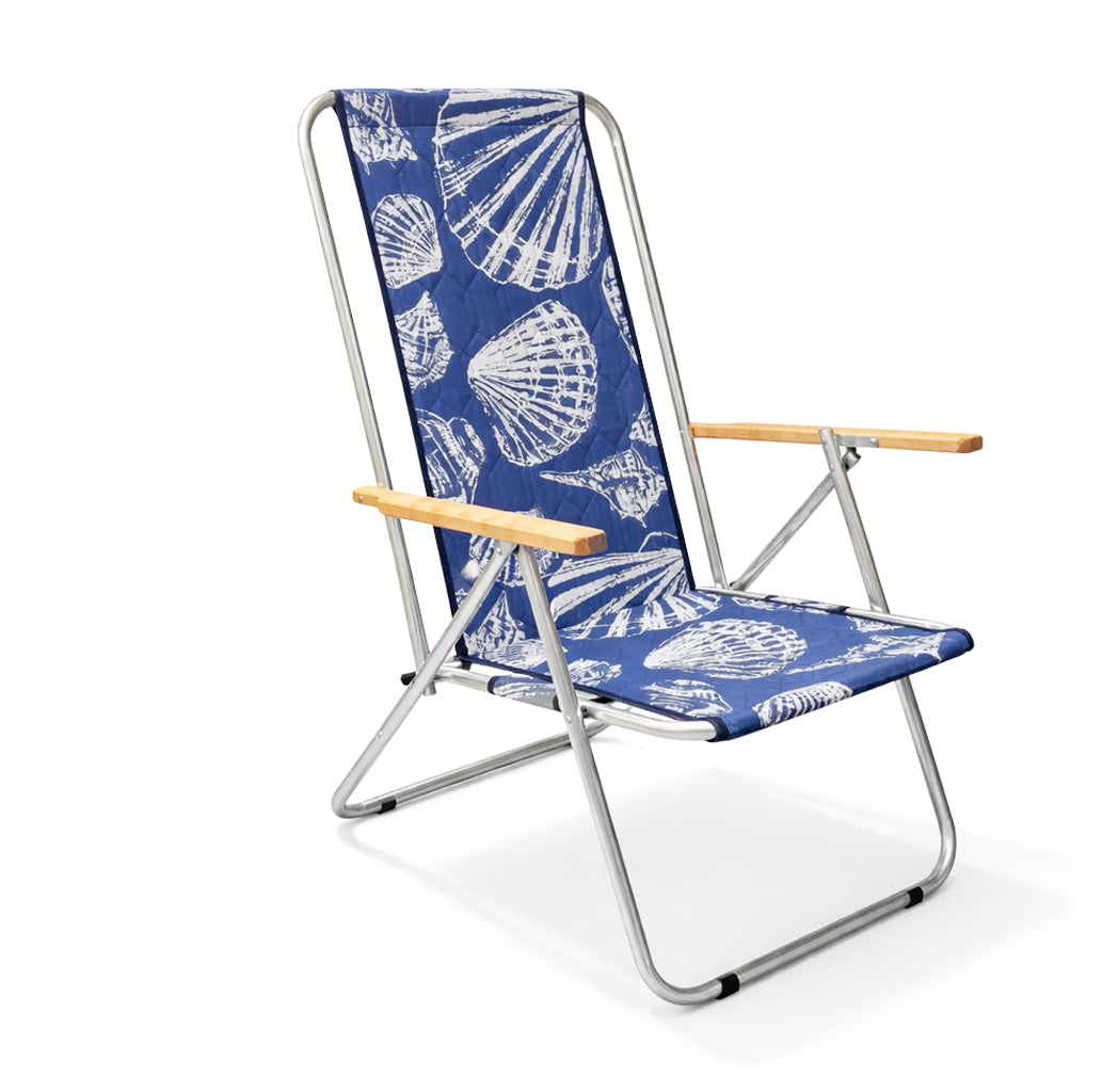 Two Position Beach Lounger / Folding Chair, Shells, max 120 Kg Frame material aluminum