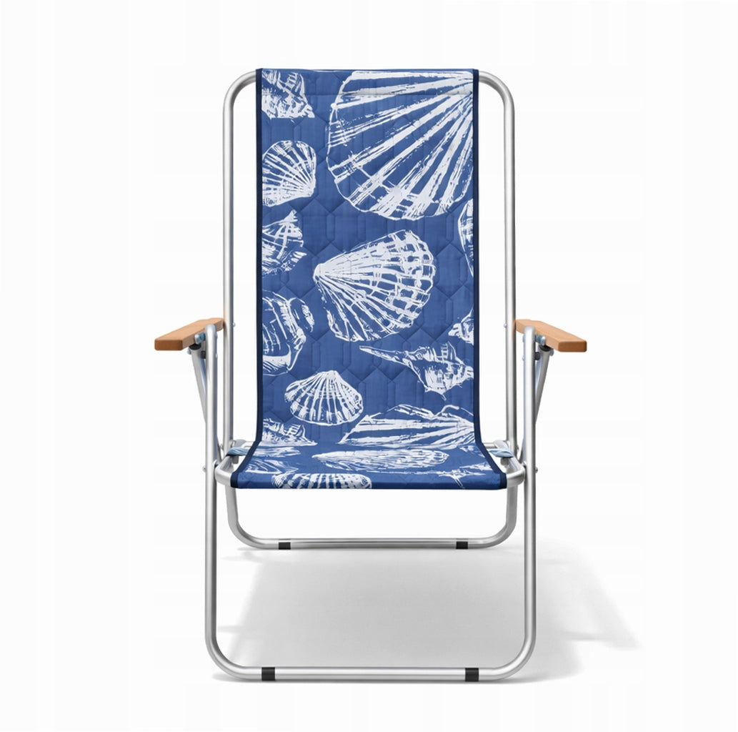 Two Position Beach Lounger / Folding Chair, Shells, max 120 Kg Model leżak składany do torby