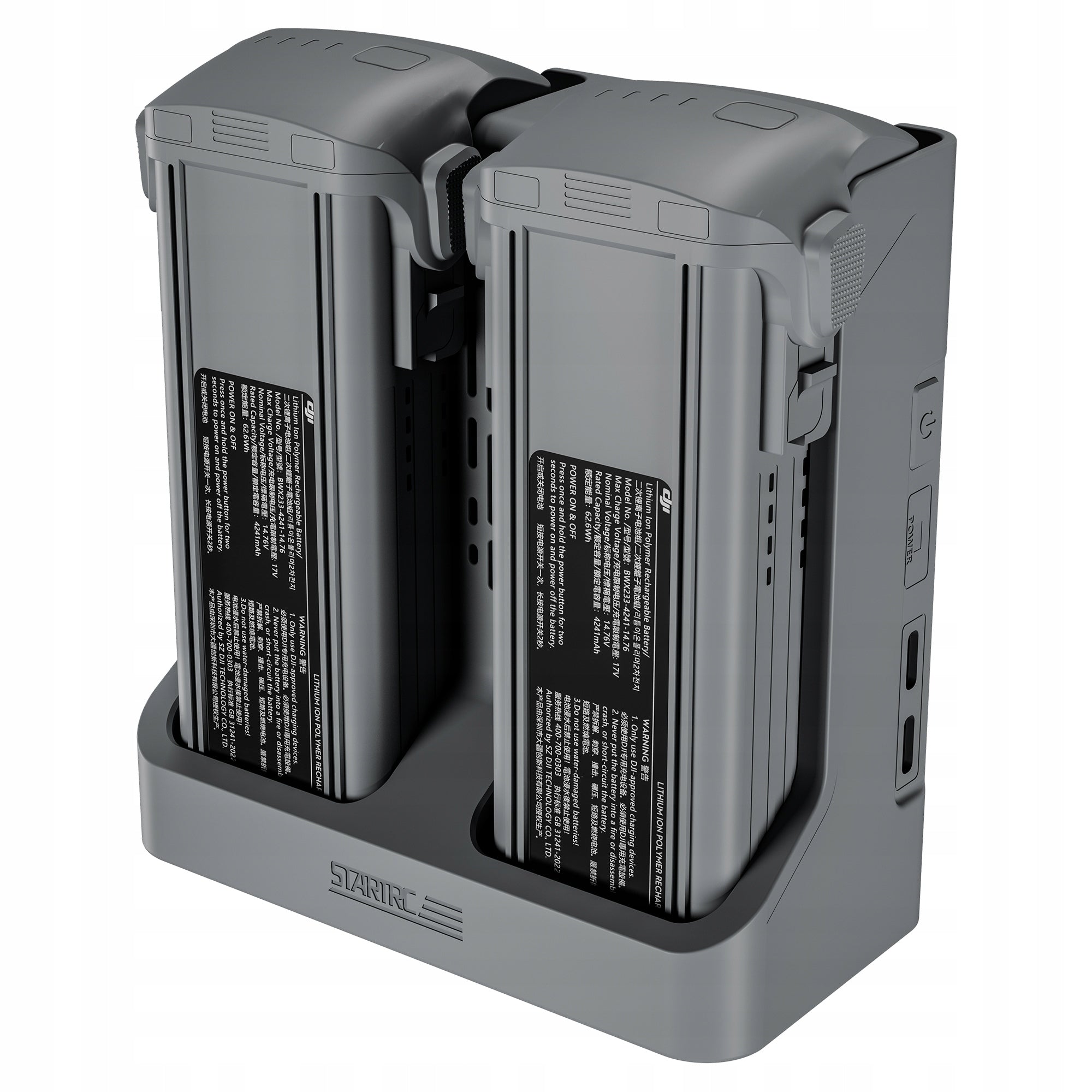 Two-Way 2-in-1 Charging Hub for DJI Air 3S/Air 3 Drone Batteries EAN (GTIN) 718025680656