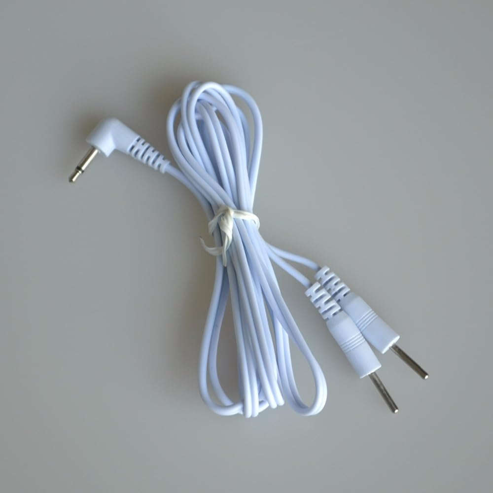 Two-channel cable for TENS device with 2 mm jack plugs 3,5 mm 1 pc. Model CRL-GM-240228A