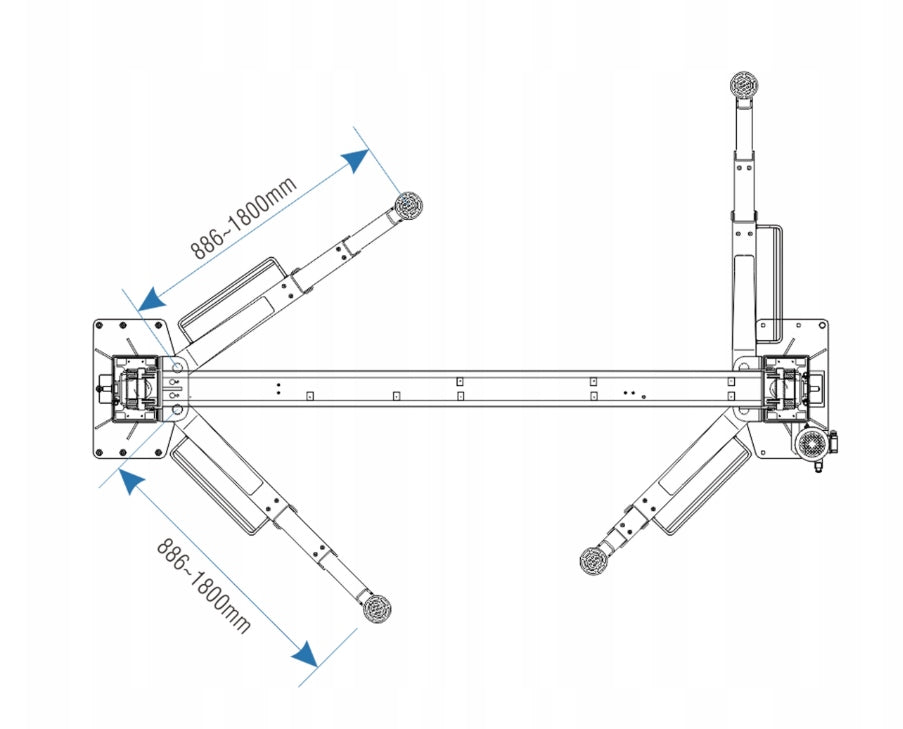 Two-column Car Lift For Buses TL-60 6T 6000KG Top Connection Brand Euro Trade