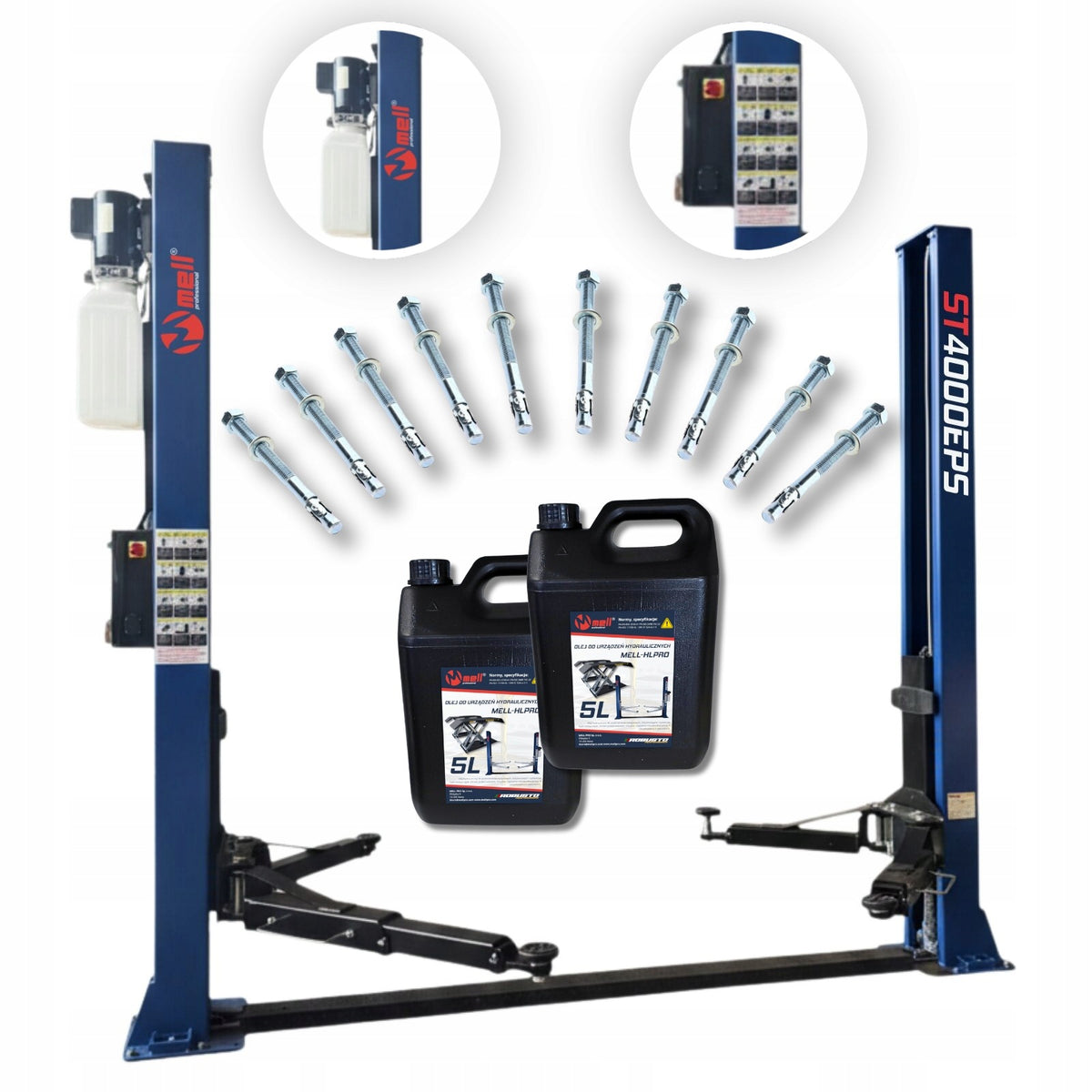 Two-column automatic lift APS 4T 230V ST4000EPS MELL PRO
