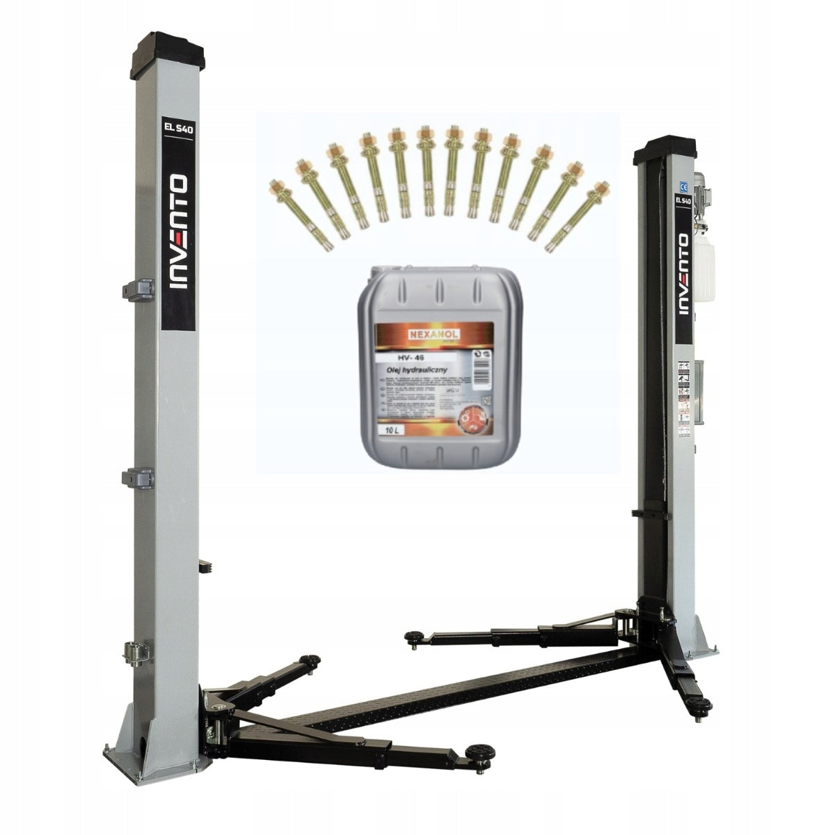 Two-column car lift 4T oil 10l freebie INVENTO EL S 40 230V Manufacturer code INVELS40_230V