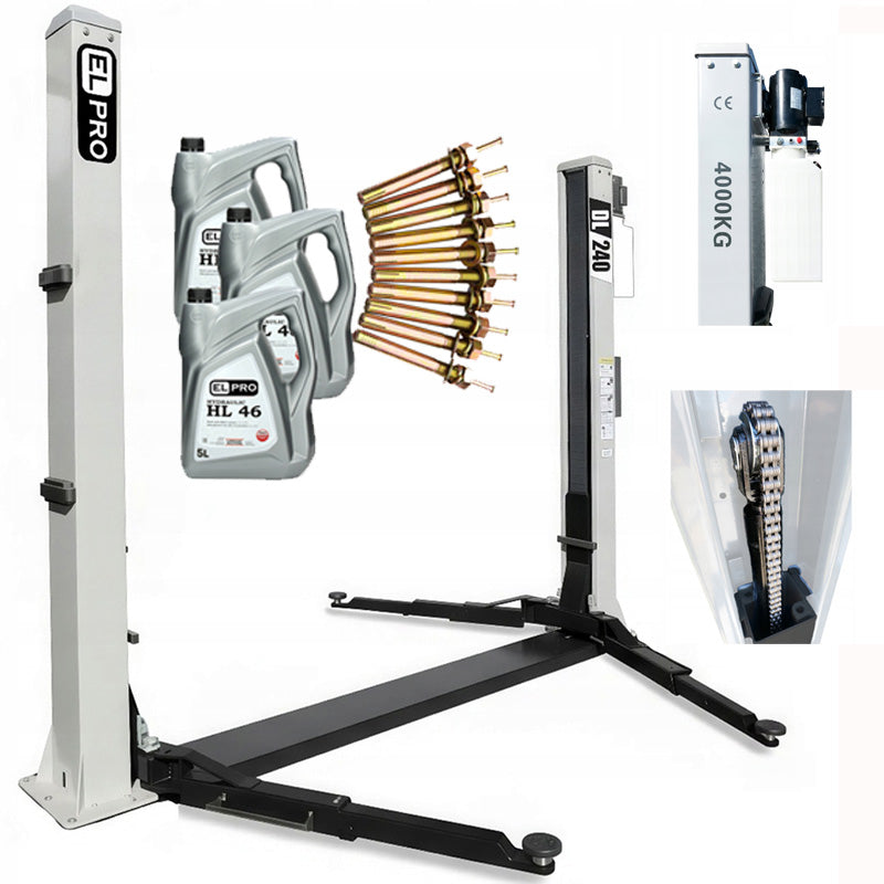 Two-column car lift WORKSHOP DL240 AUTOMATIC BUS ANCHORS