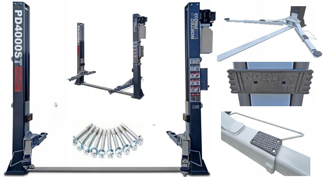 Two-column lift 4T PD4000ST GP 230V NORTEC Electrohydraulic