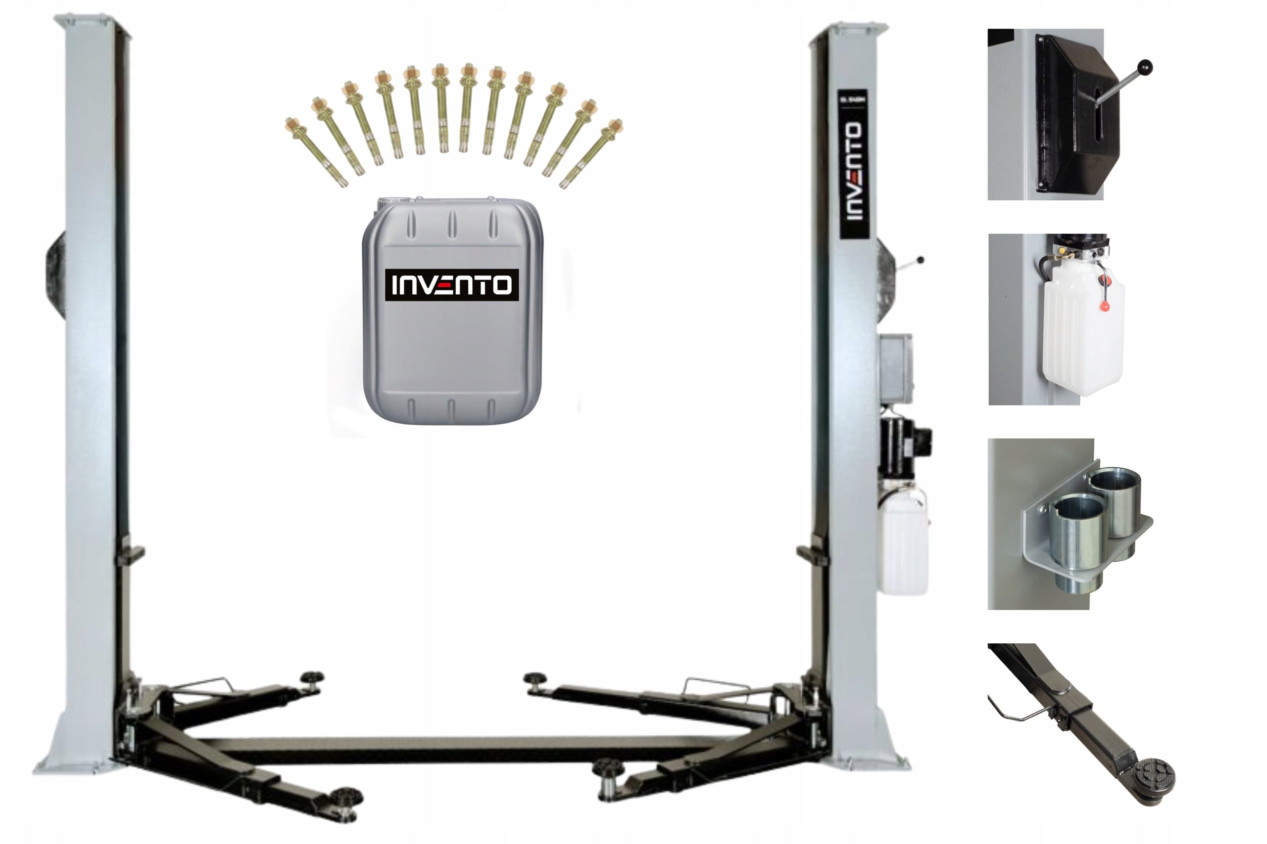 Two-column lift car workshop 4T 400V oil INVENTO EL S40M Manufacturer code INVELS40M