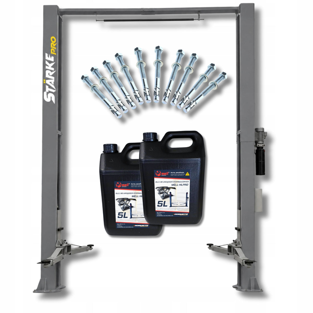 Two-column lift combined top 5,5T 400V 1900mm high
