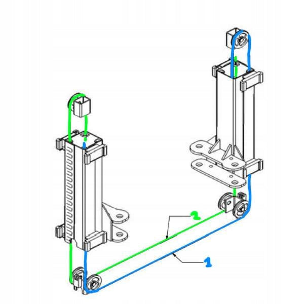 Two-column lift rope LAUNCH TLT235 SBA Manufacturer code P-LINA-0020