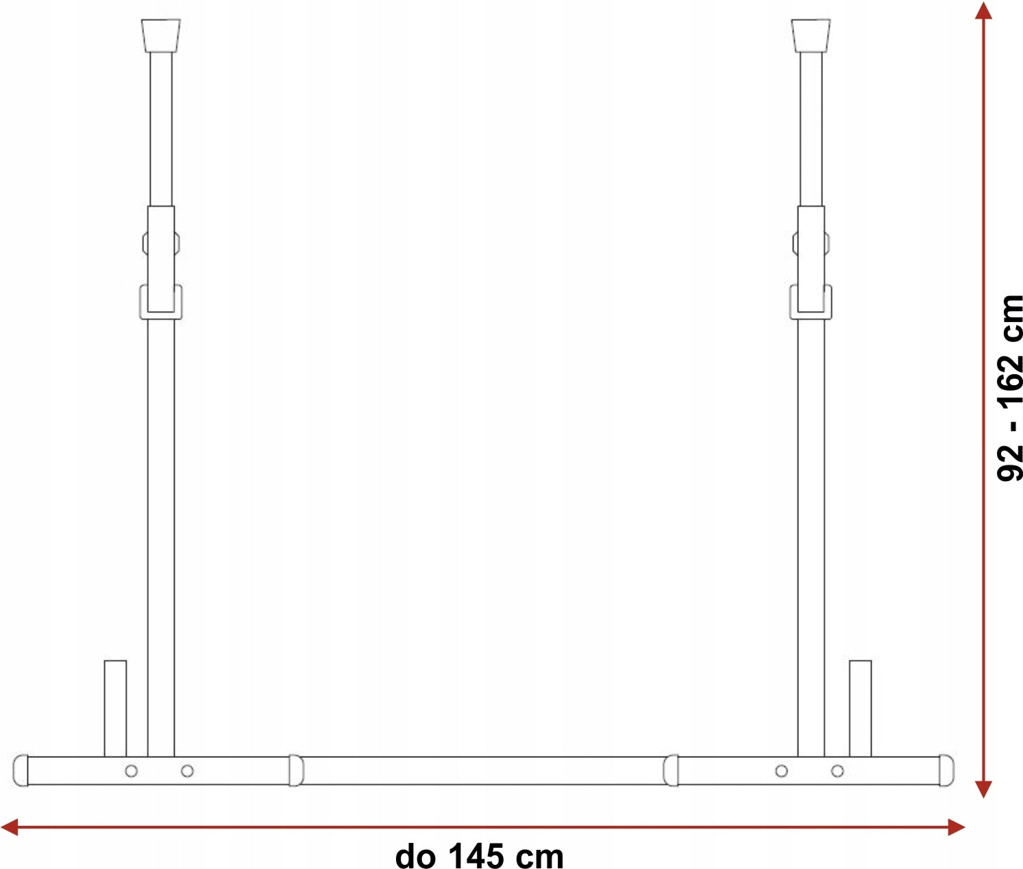 Two-piece barbell rack Zider 270 kg Brand Zider