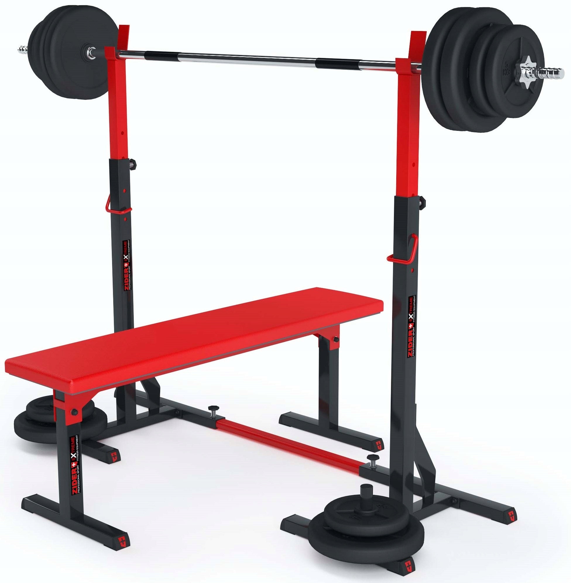 Two-piece barbell rack Zider 270 kg Model ZIDER STOJAKI 01