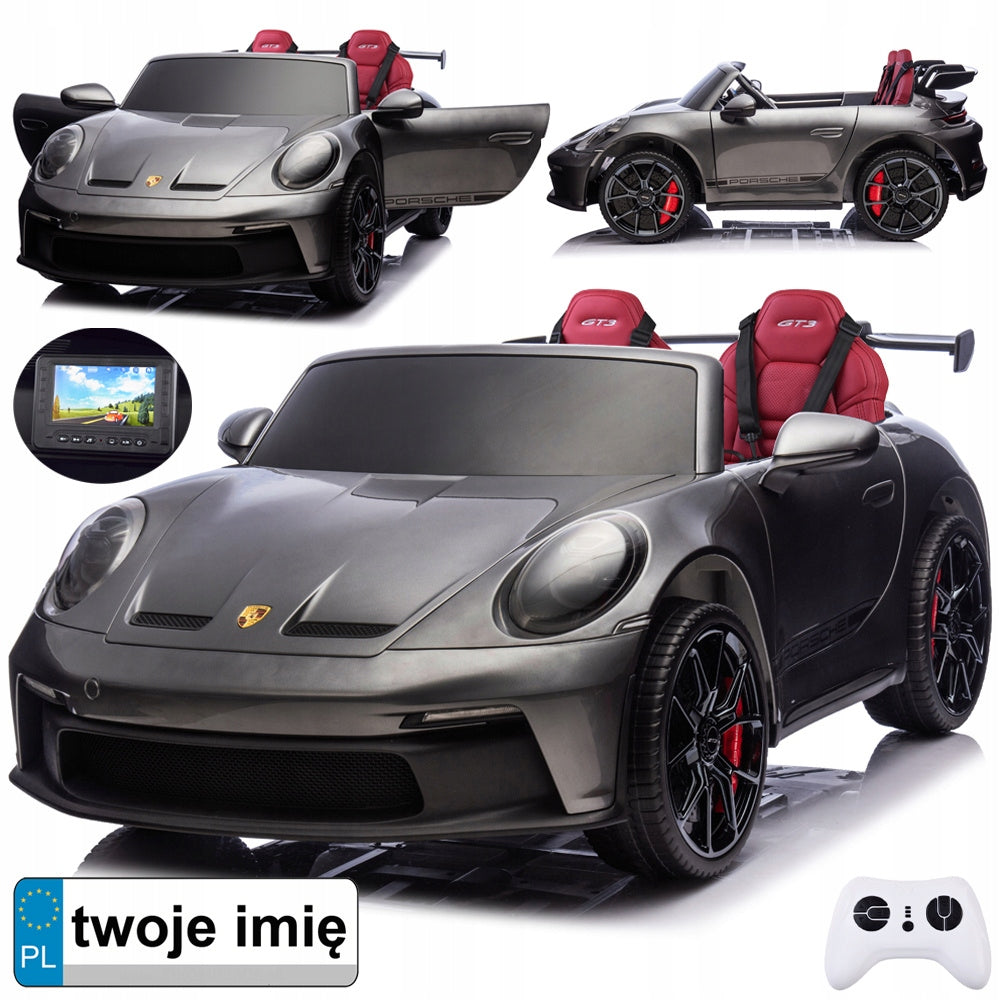 Two-seater painted battery car licensed Porsche 911GT3 PA0335