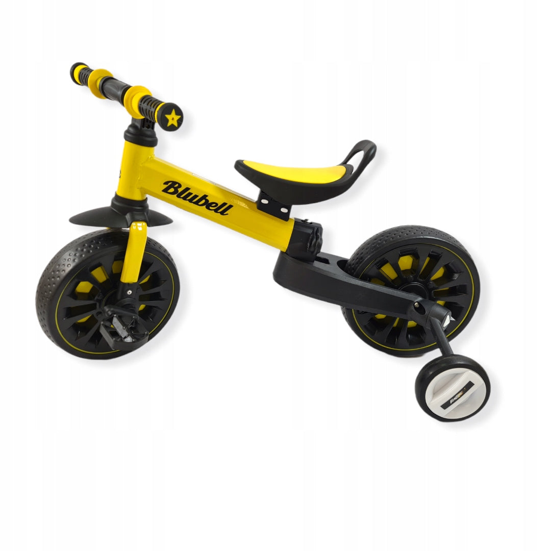 Two wheel balance bike plus auxiliary wheels 4in1 folding 110 yellow Manufacturer code 110