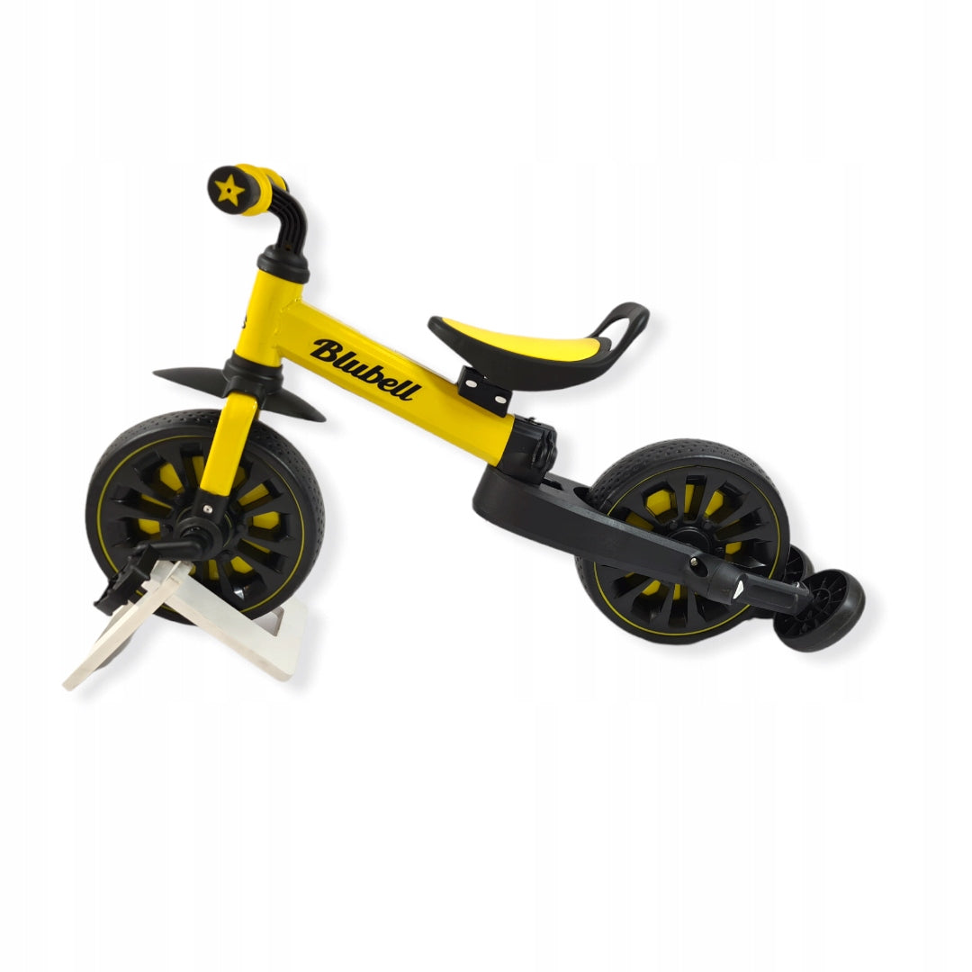 Two wheel balance bike plus auxiliary wheels 4in1 folding 110 yellow Product weight with unit packaging 0.01 kg