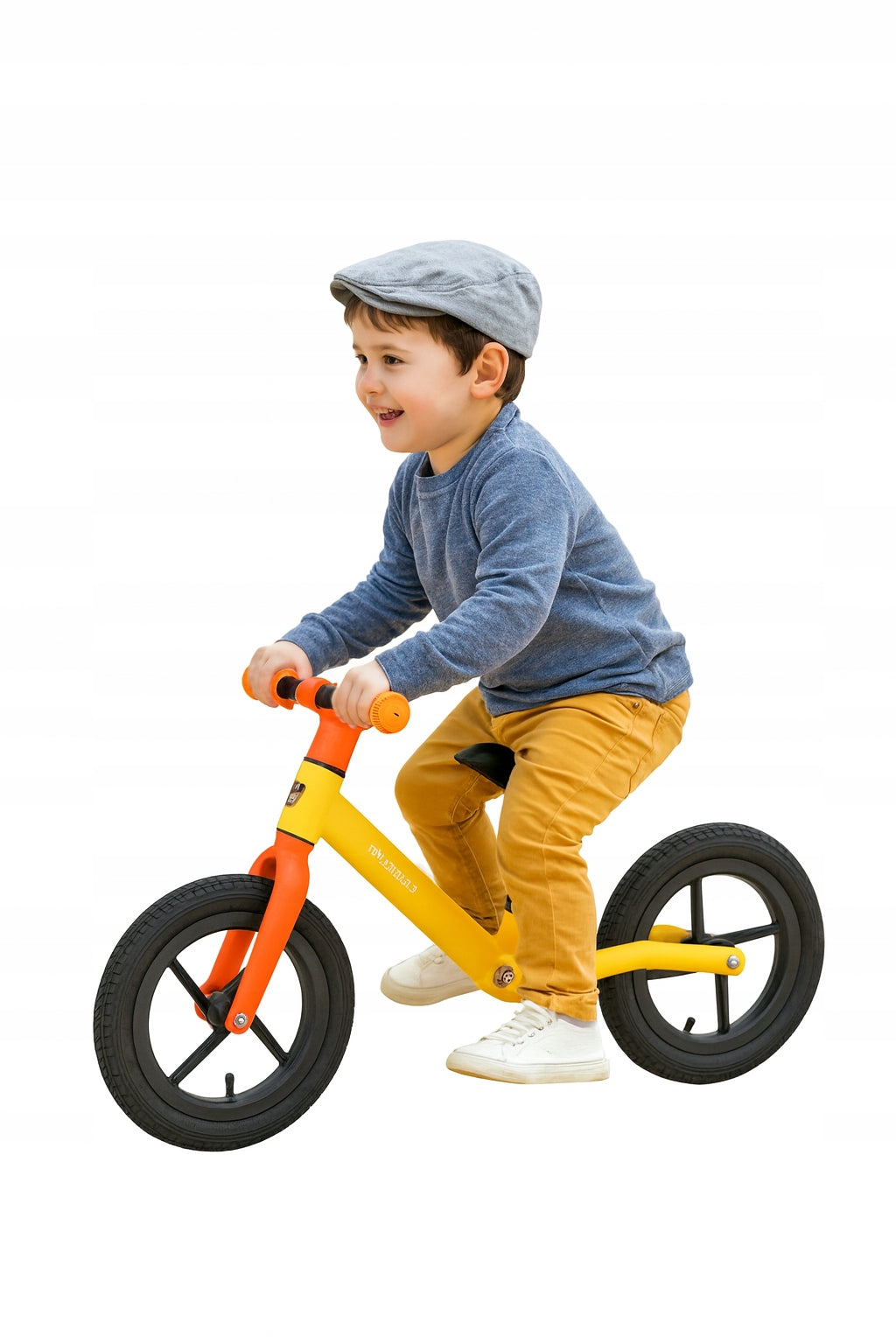 Two-wheeled balance bike for children light for gift yellow Brand no brand