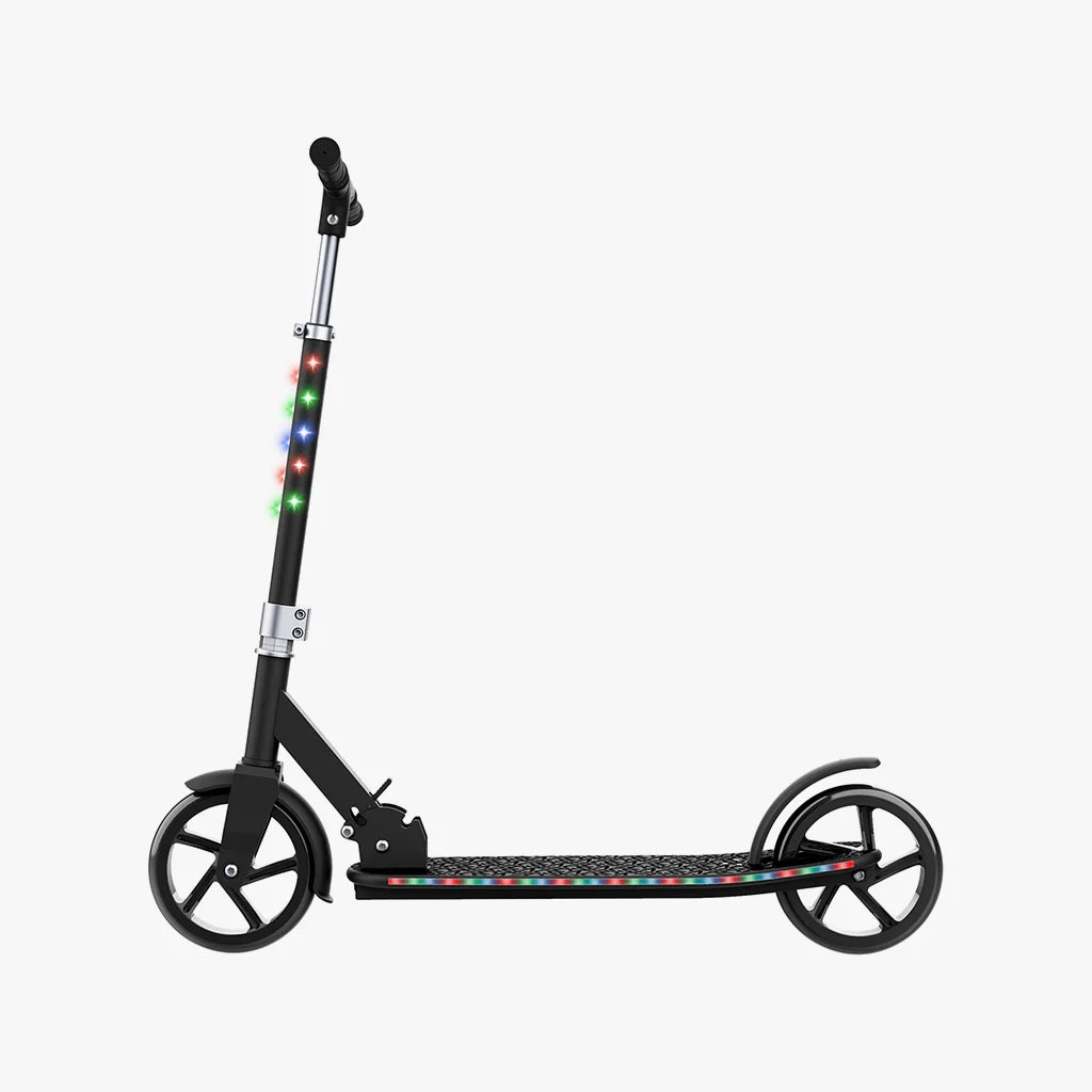 Two-wheeled city scooter Lemoo glowing LED platform 100kg Wheels natural rubber