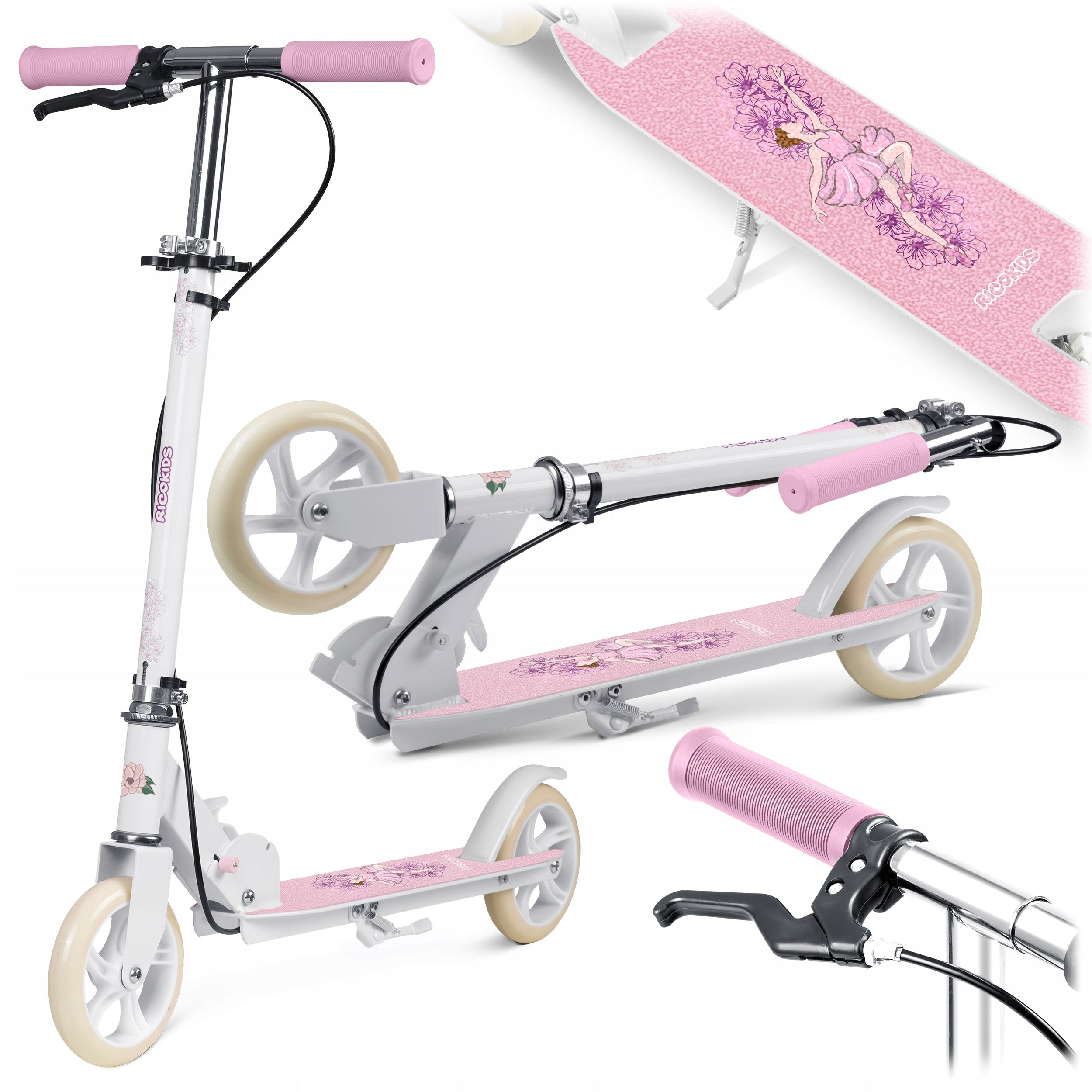 Two-wheeled scooter for children RicoKids Kodi folding city ABEC-7